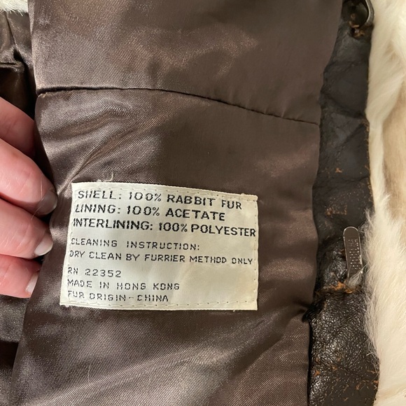 Vintage Rabbit Fur Cropped Jacket - Picture 7 of 7